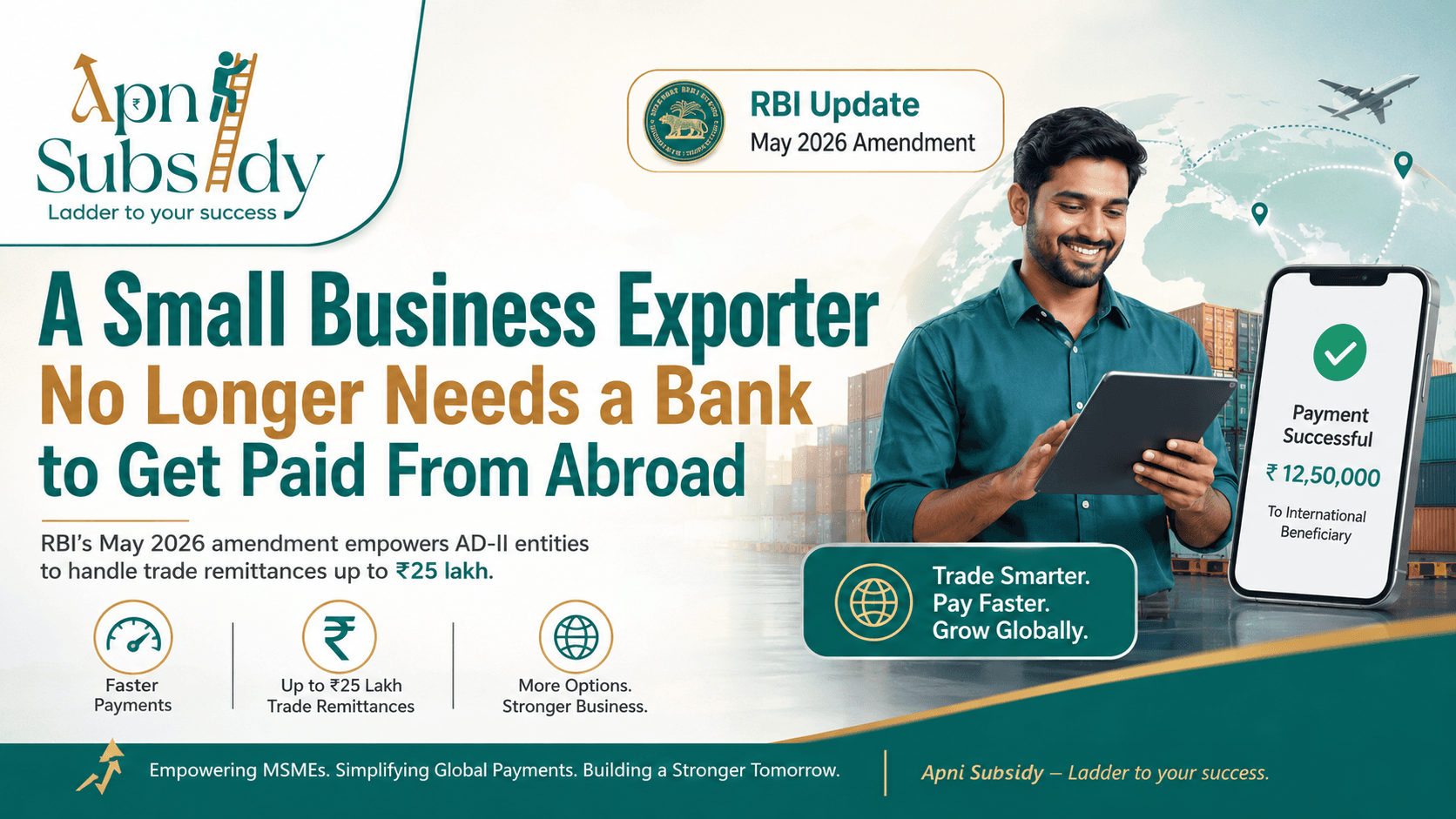 A Small Business Exporter No Longer Needs a Bank to Get Paid From Abroad