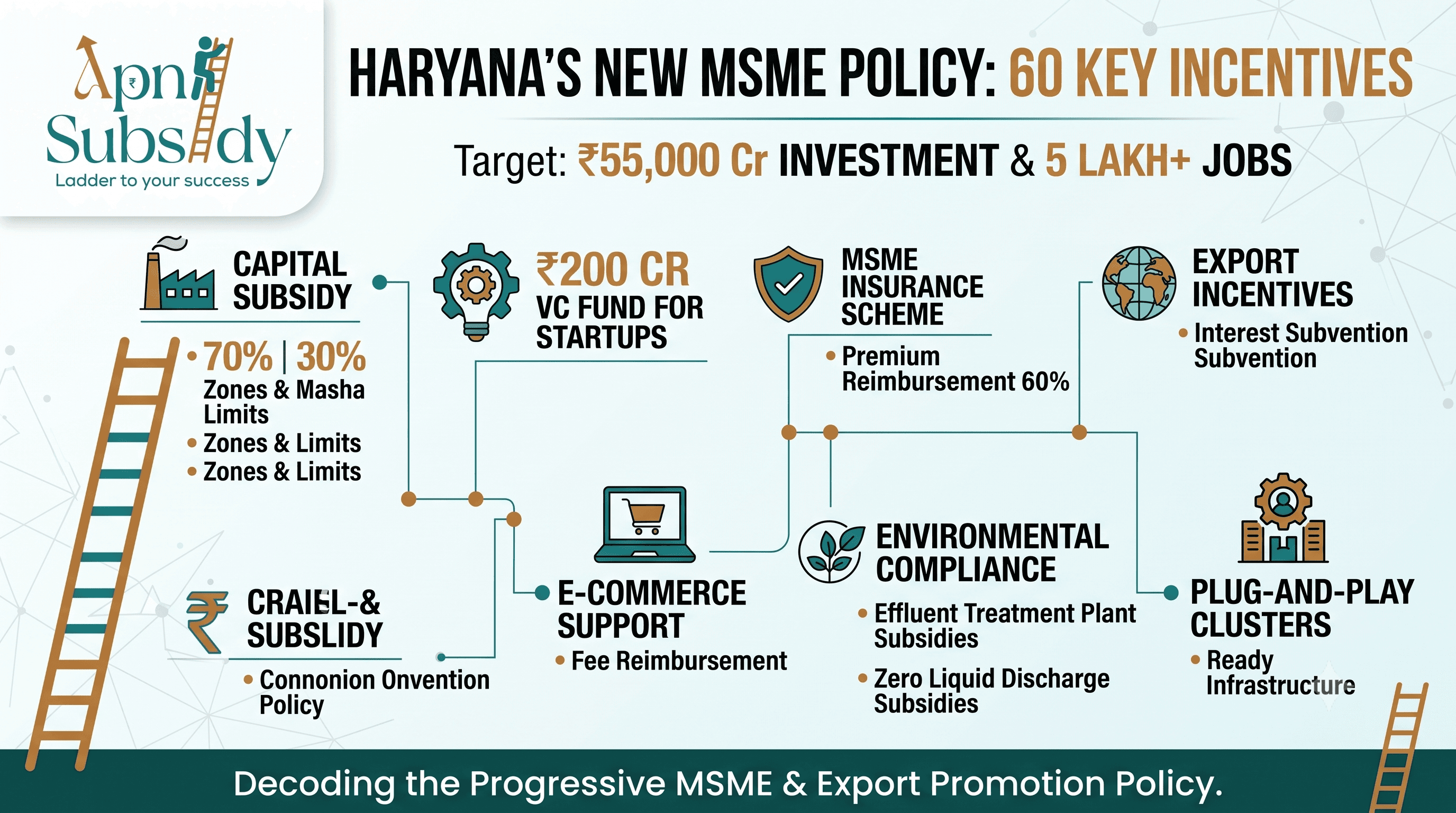 Haryana's 60 MSME Incentives: Subsidies, Exports & Startup Support