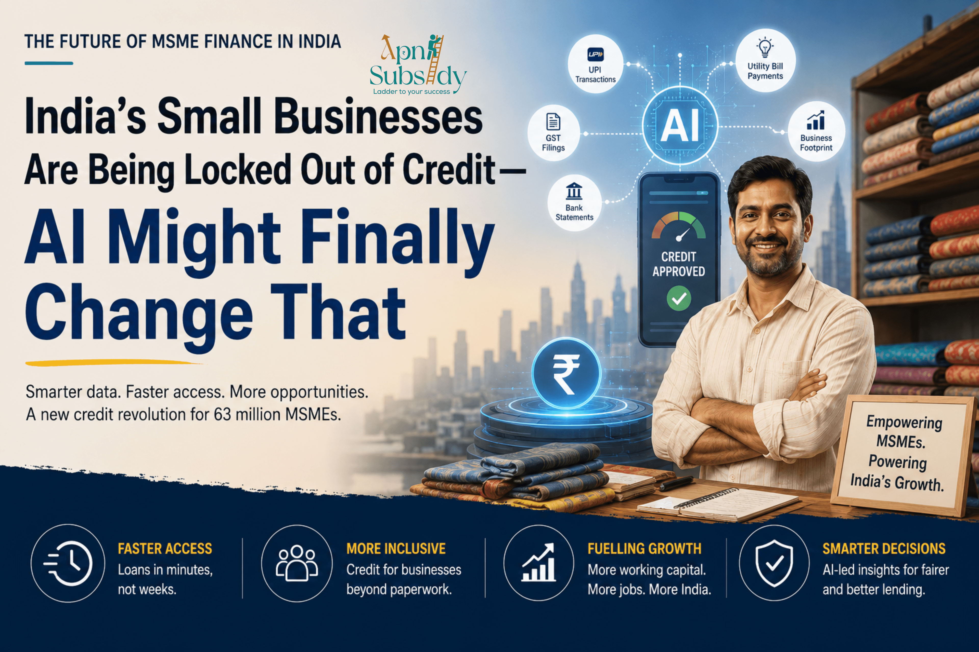 How AI-Powered Lending Could Transform Credit Access for India's MSMEs.