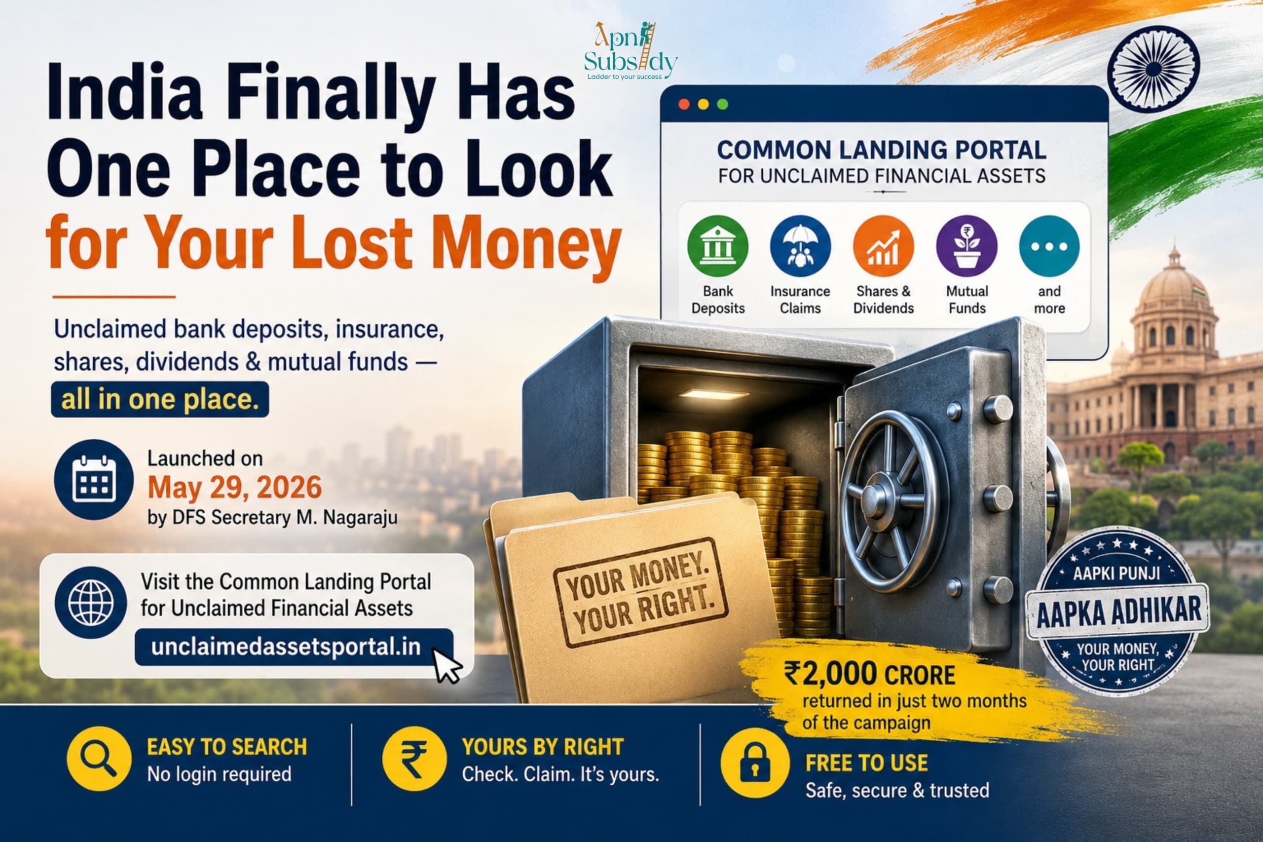 India's New Unclaimed Assets Portal