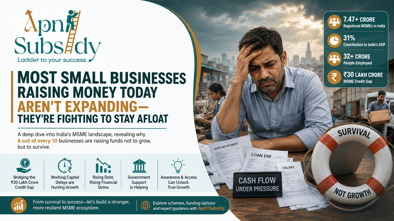 Most Small Businesses Raising Money Today Aren't Expanding-They're Fighting to Stay Afloat