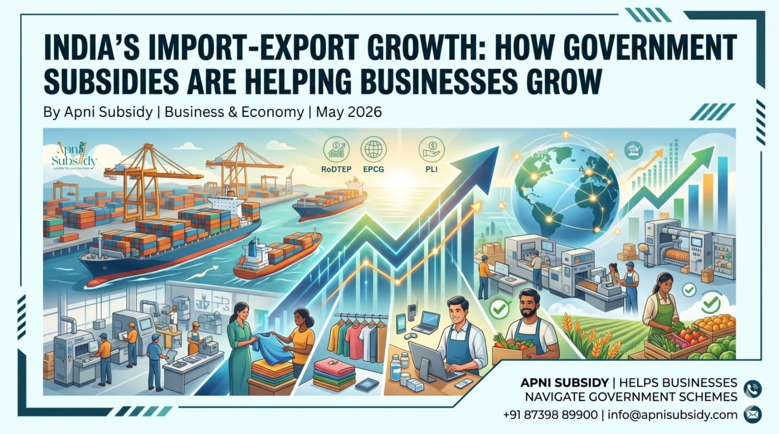 India's import-export growth: How government subsidies are helping businesses grow.